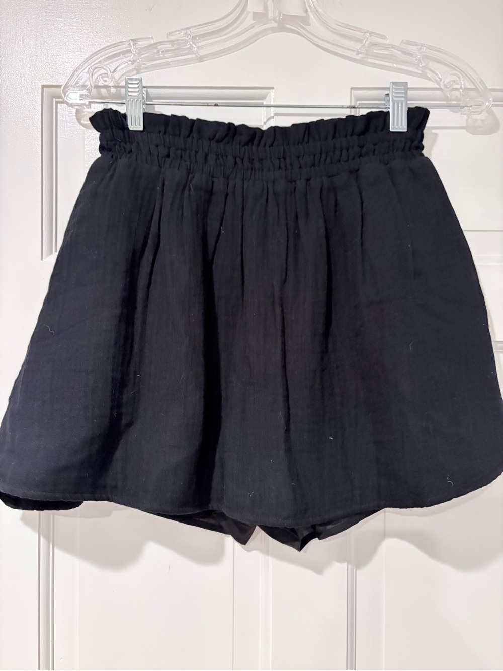 Old Navy Black Elastic-Waist Skort
